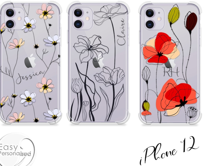 Personalised Name Phone shockproof soft phone case cover for iPhone 11 Pro Max 6 SE 2020 7 8 Plus X XR XS Max iPhone 12 Pro Max Mini