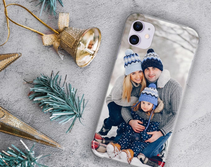 Personalised collage single photo phone shockproof soft phone case cover for iPhone 11 Pro Max  X XR iPhone 12 Pro Max Mini Christmas gift