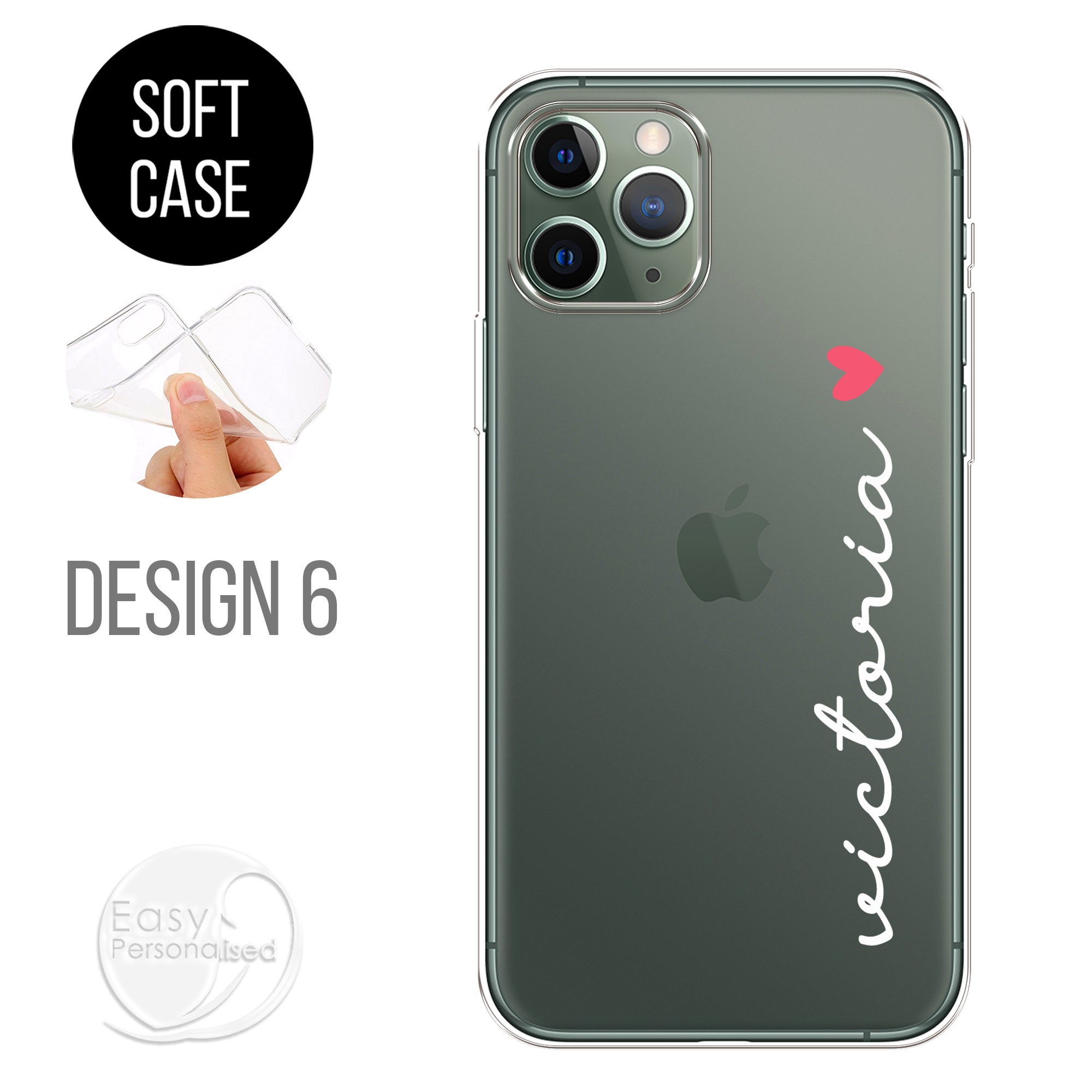 QWZNDZGR Personalized Customized Name Letter Phone Case For iPhone