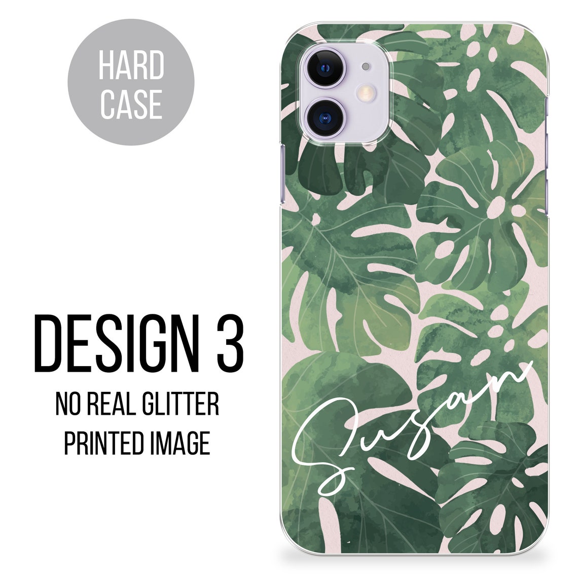 PERSONALISED Phone Case Name Initial Hard Plastic Phone Case Etsy UK