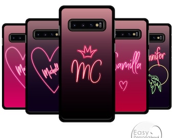 Personalized Name Initials Phone Case: Samsung Galaxy