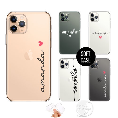 Personalised Phone Case Cute Hearts Custom Name Initials Great Etsy Personalised Phone Case Cute Hearts Custom Name Initials Great Etsy