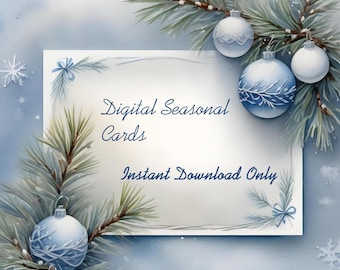 Digital Seasonal Cards – Instant Download OnlyFather's Day