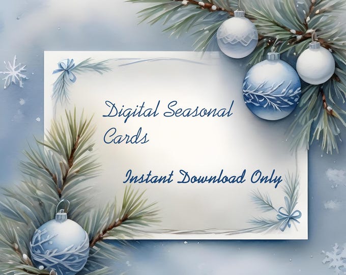 Digital Seasonal Cards – Instant Download OnlyFather's Day