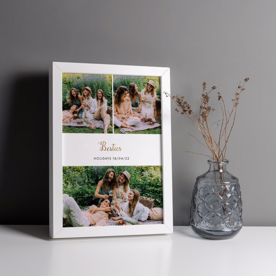 Personalized Song Lyrics Photo Print, Custom Photo Collage Frame, Wedding Song Gift, Anniversary Gift, Couple Photo Print, Custom Wall Art