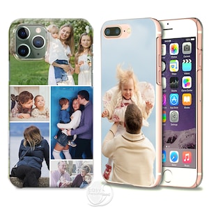 PERSONALISED phone case single photo collage hard plastic phone case cover for apple iphone SE 2020 7 8 11 Pro Xs XR Xs Max Christmas gift