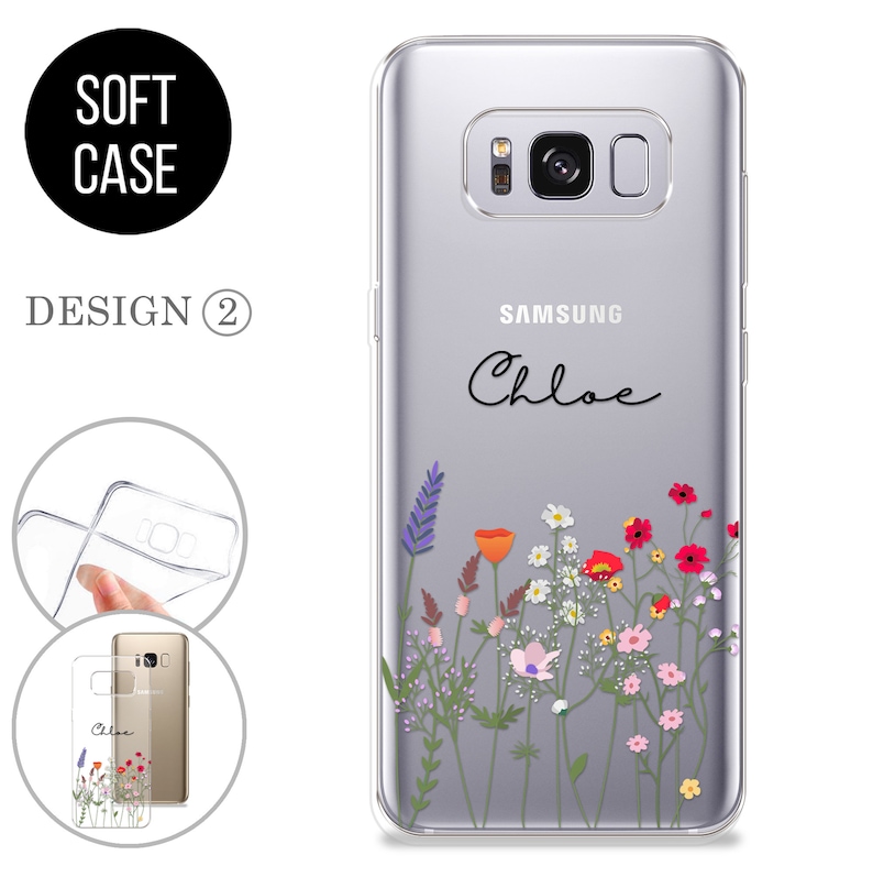 Personalised phone case for Samsung with initials and custom Etsy