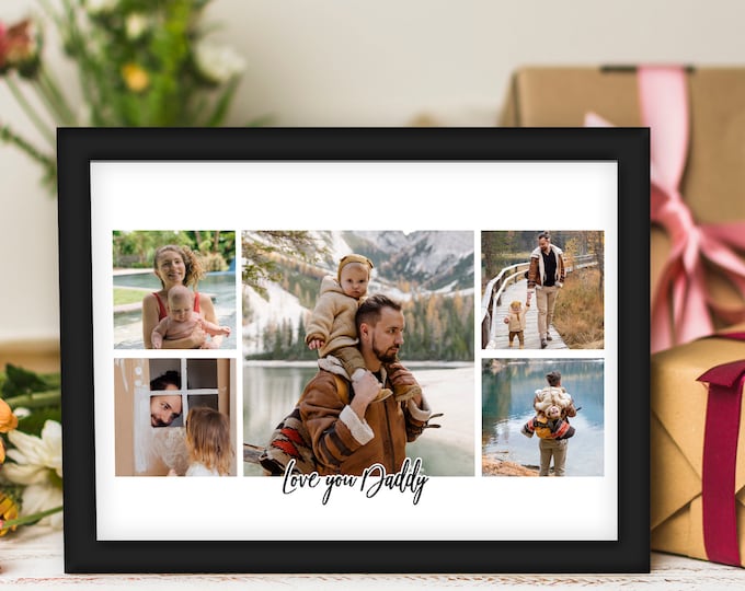 Framed Photo Collage | A4 or A5 | Personalised Photo Frame | Personalised Gift | Birthday | Housewarming | Father's Day
