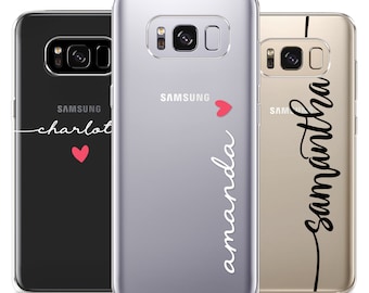 Personalized Handwriting Samsung Phone Case: Soft Silicone, Initials