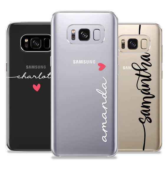 Personalized Handwriting Samsung Phone Case: Soft Silicone, Initials