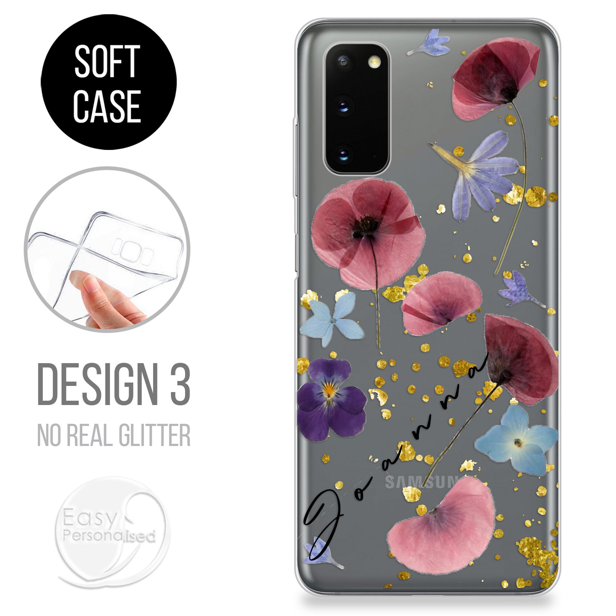 Personalised phone case for Samsung with initials and custom Etsy