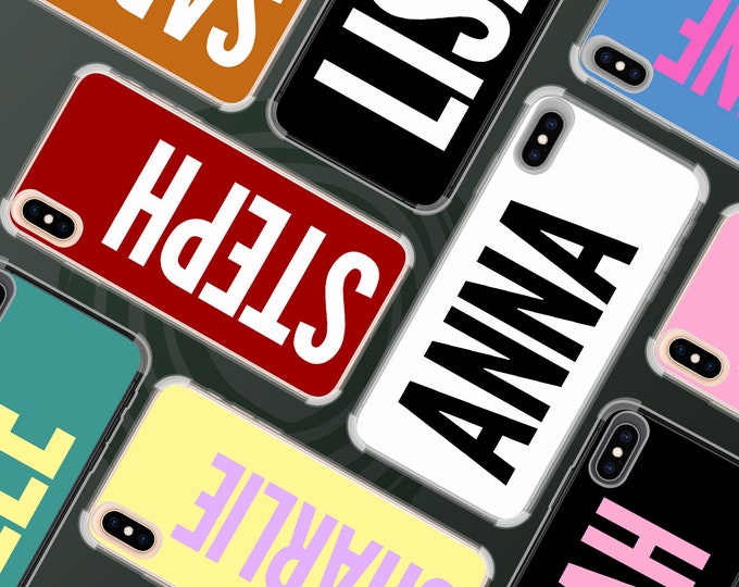 Personalised Name phone shockproof soft phone case cover for iPhone 11 Pro Max 6 7 8 Plus X XR XS Max iPhone 12 Pro Max MiniFather's Day