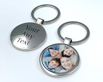 Personalized Round Metal Keychains with Photo Printing – Durable, Stylish, and VibrantFather's Day