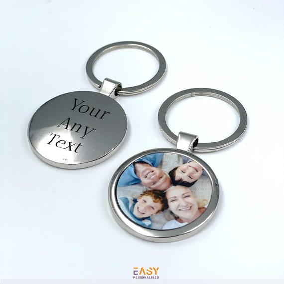 Personalized Round Metal Keychains with Photo Printing – Durable, Stylish, and VibrantFather's Day