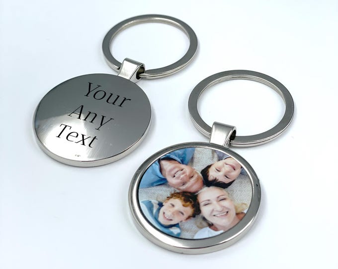 Personalized Round Metal Keychains with Photo Printing – Durable, Stylish, and VibrantFather's Day