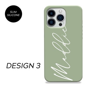 Coque personnalisée en silicone pour téléphone, initiales du nom iPhone 6 7 8 X Xs max Xr 11 12 13 Pro MAX 14 Plus Pro Max 3.