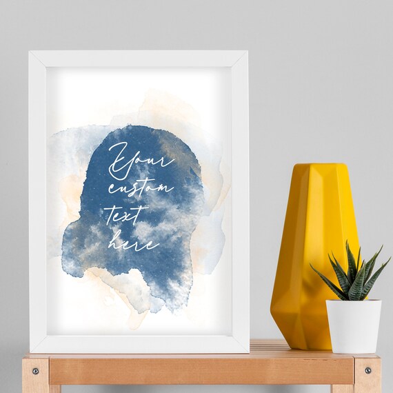Custom Quote Print: Personalized Text, Song Lyric Wall Art