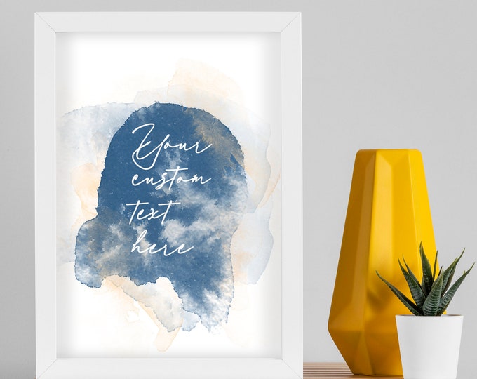 Custom Quote Print, Custom Wall Art, Personalised Text or Song Lyric, Custom Typography Print, Custom Text PrintFather's Day