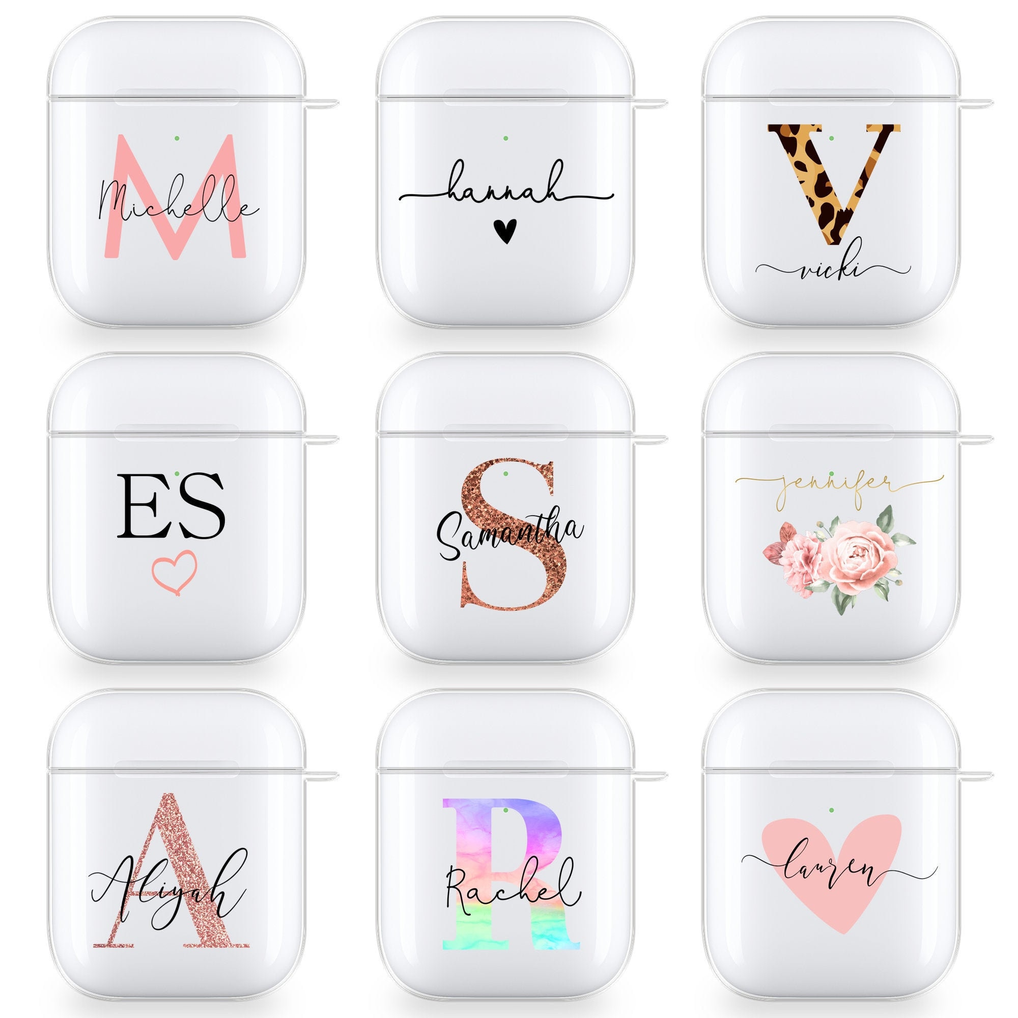 PERSONALISED Airpods Case Name Silicone for - Etsy