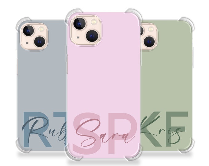 Personalised Name Phone shockproof slim iPhone 13 phone case cover for iPhone 11 Pro Max  7 8 Plus X XR XS Max 12 Pro MaxFather's Day