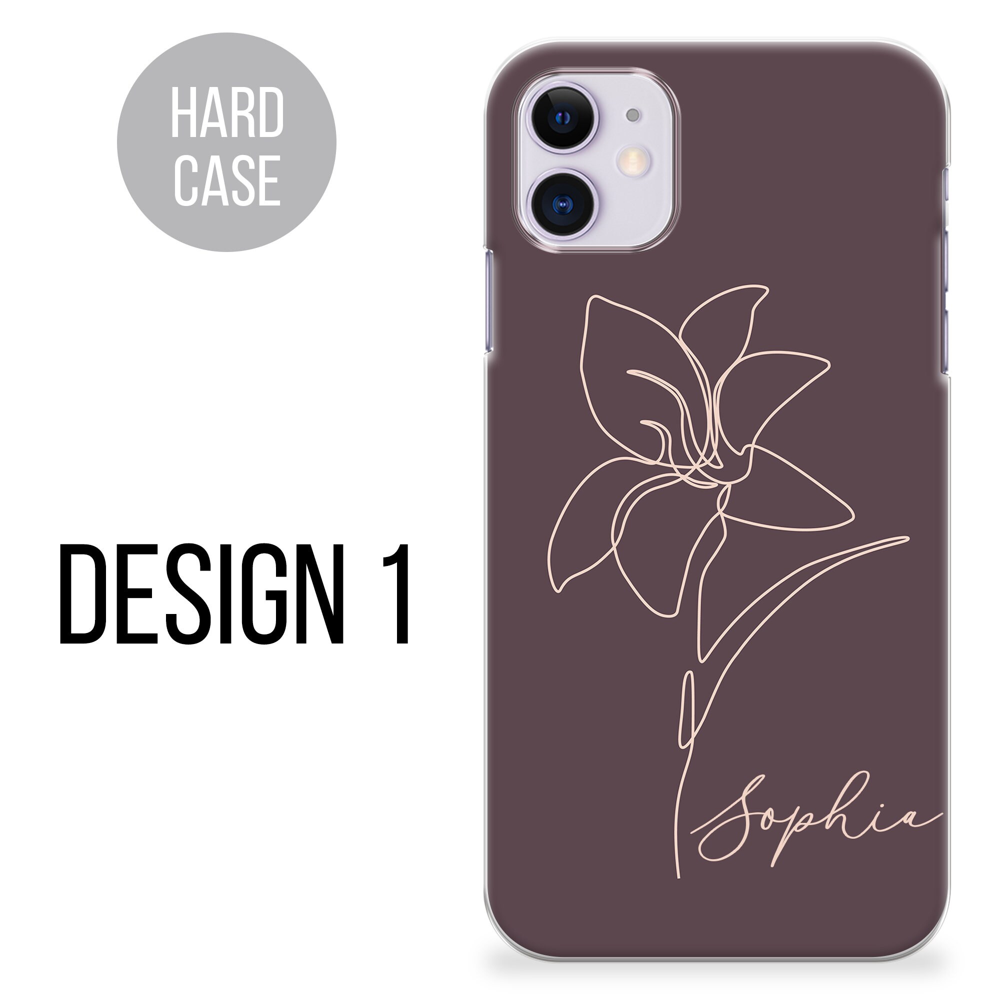 Cover Del Telefono Con Nome Floreale Personalizzato Per Apple iPhone 12  Mini - Sirphire Itlay