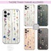 PERSONALISED phone case name initial hard plastic phone vertical floral case cover for apple iphone 5 5s 6 7 8 11 Pro Xs XR Xs MAX 