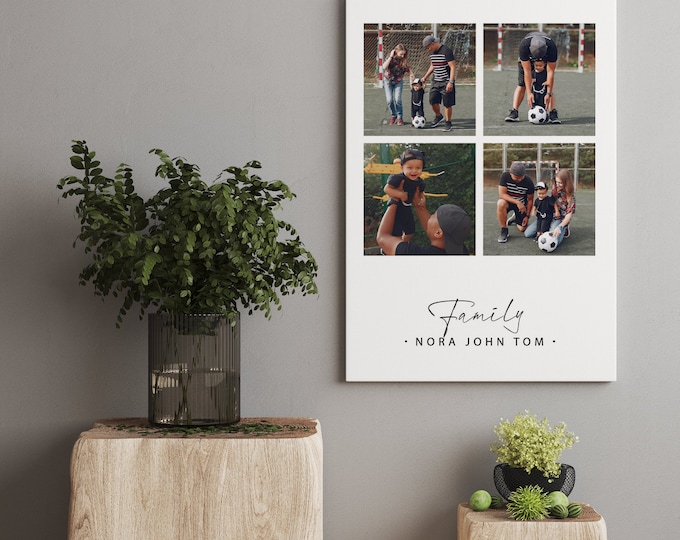 Personalised Collages Canvas. Your Image On Canvas. Custom Canvas. Print Your Own Photo. Ready To Hang CanvasFather's Day