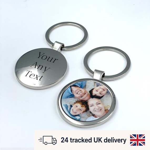 Personalized Round Metal Keychains with Photo Printing – Durable, Stylish, and VibrantFather's Day