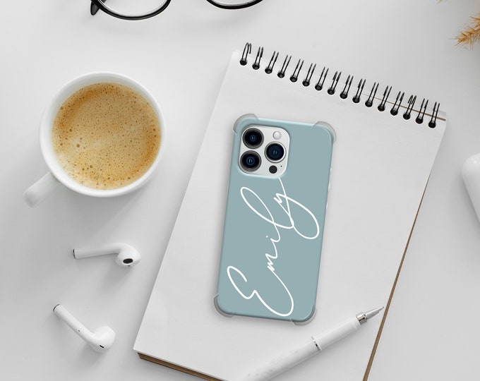 Personalised Name Phone shockproof slim phone case cover for iPhone 14 Pro Max 7 8 Plus X XR XS Max 12 13 Pro Max 15 Plus Pro Max