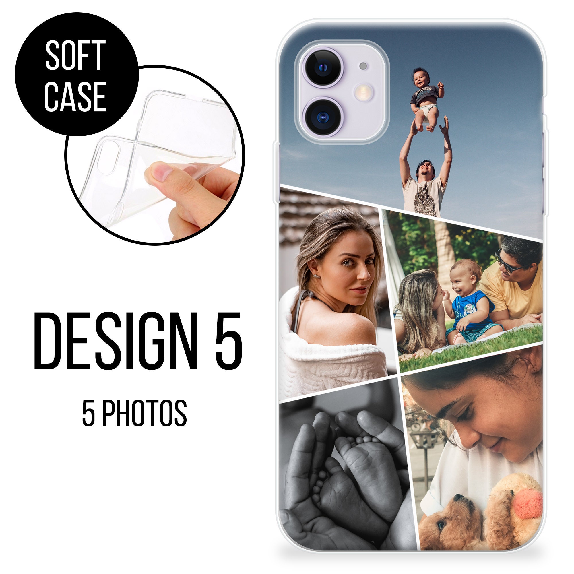 Funda de teléfono personalizada iPhone 11 nombre personalizado iniciales  gran regalo teléfono funda de silicona iPhone 7 8 X Xs max Xr 11 Pro MAX  regalo de Navidad -  España