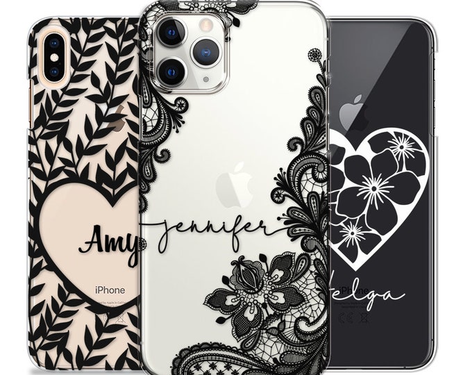 PERSONALISED phone case name initial transparent hard plastic phone case cover for apple iphone SE 2020 6 7 8 11 Pro Xs XR Xs Max
