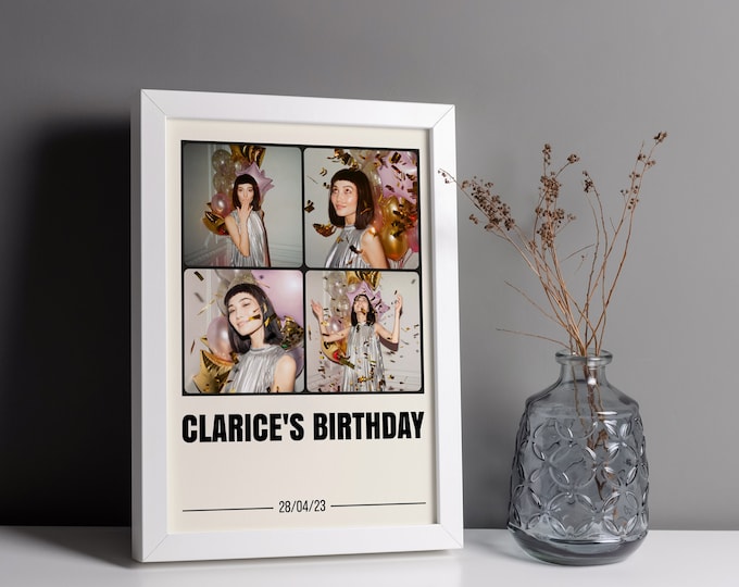Framed Photo Collage | A4 or A5 | Personalised Photo Frame | Personalised Gift | Birthday | Housewarming | Personalised DecorFather's Day