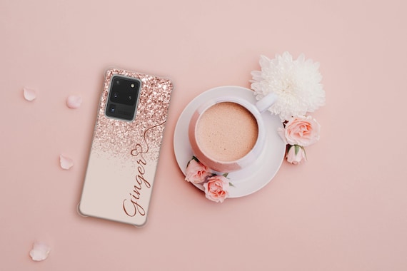 Personalized Marble Phone Case: Custom Initial Shockproof Cover