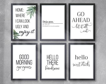 Personalised Decor Bathroom Definition Print, Fun Bathroom Print Poster Home Décor Funny Toilet Print, Toilet Wall PicturesFather's Day