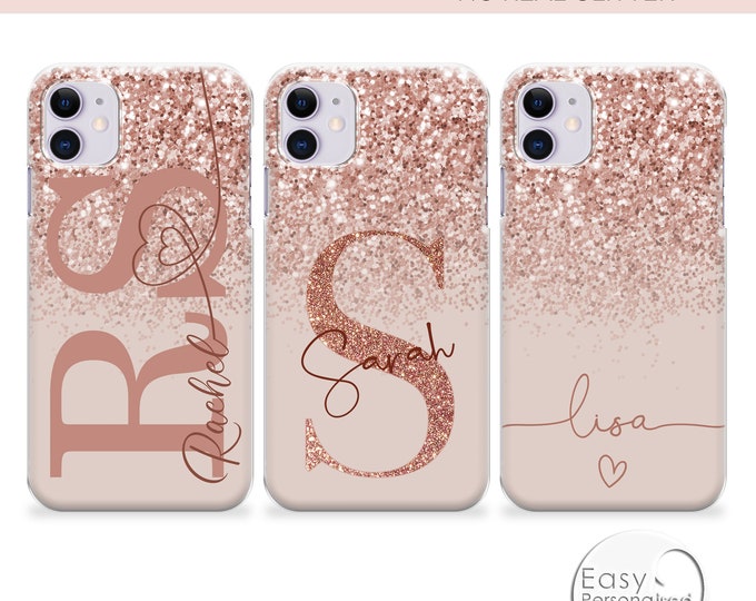 PERSONALISED phone case chocolate name initial hard plastic phone case cover for apple iphone SE 2020 7 8 11 Pro Xs XR Xs Max iPhone 12 Pro