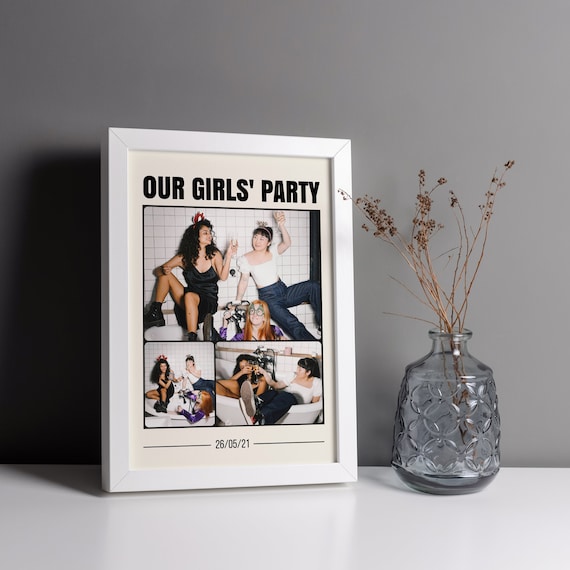 Personalized Photo Collage Frame: Custom Birthday Gift (A4 or A5)