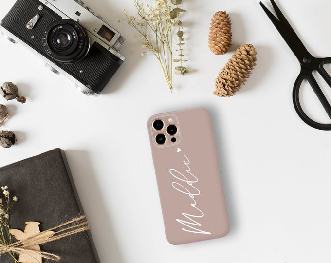 Personalised Phone case iPhone 16 custom name initials phone silicone cover iPhone 6 Plus 7 8 X Xs max Xr 11 12 13 Pro MAX 14 Plus Pro Max