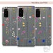 Personalised phone case for Samsung with initials and custom floral name silicone Galaxy S7 S8 S9 Plus S10e S20 S21 Ultra 
