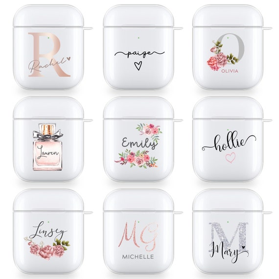 Personalized AirPods Case: Custom Name Initials, Apple Gift