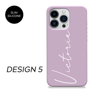 Coque personnalisée en silicone pour téléphone, initiales du nom iPhone 6 7 8 X Xs max Xr 11 12 13 Pro MAX 14 Plus Pro Max 5.