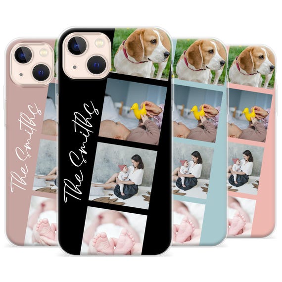 Personalized Photo Collage iPhone Case: Custom Silicone Cover