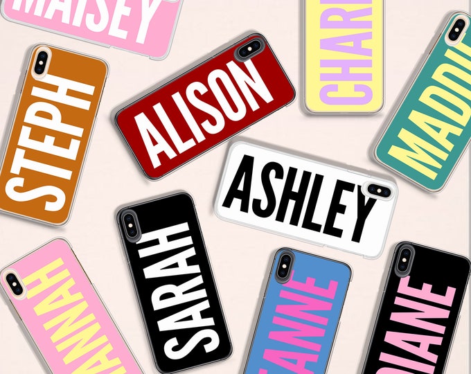 Personalised Phone iPhone 16 Case silicone cover with name for iPhone Xs max XR 11 Pro Max Custom printed personalized giftFather's Day