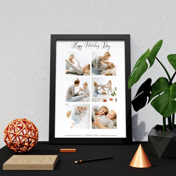 Personalized Photo Collage Frame: Custom Family Wall Art (A4 or A5)