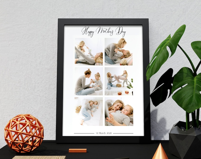 Framed Photo Collage | A4 or A5 | Personalised Photo Frame | Personalised Gift | Birthday | Housewarming | Personalised DecorFather's Day