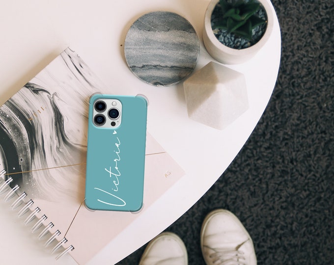 Personalised Name Phone shockproof slim phone case cover for iPhone 14 Pro Max 7 8 Plus X XR XS Max 12 13 Pro Max 15 Plus Pro Max