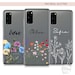 Personalised phone case for Samsung with initials and custom name soft floral silicone Galaxy S8 S9 Plus S10e S20 S20 Plus S20 Ultra
