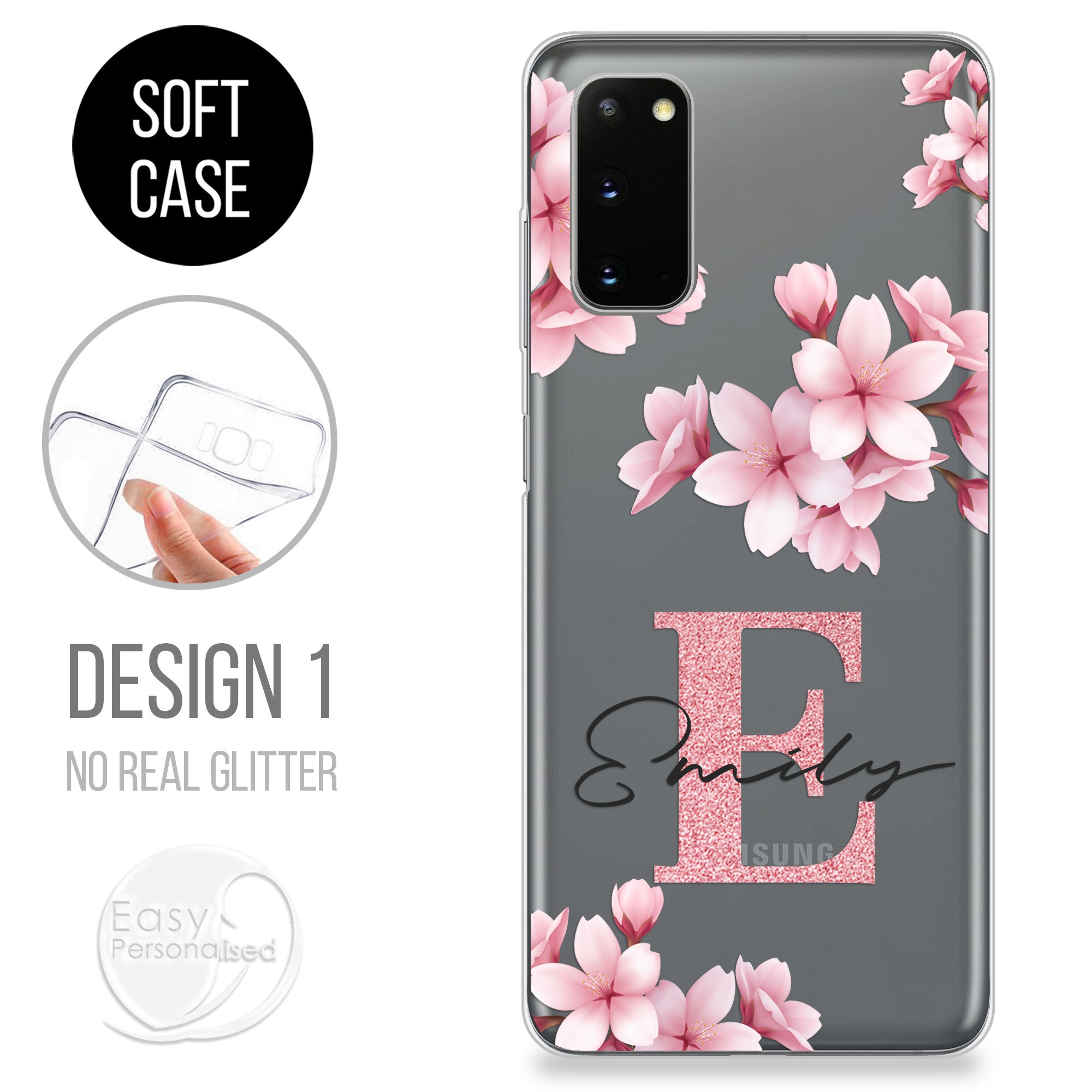 Personalised Phone case custom name initialsphone silicone Etsy