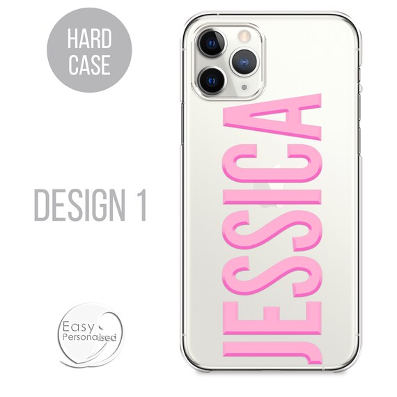 PERSONALISED Phone Case 3D Name Initial Hard Plastic Phone Case