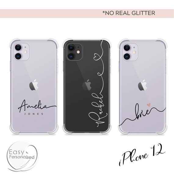Personalized Name iPhone Case: Shockproof Clear Phone Cover