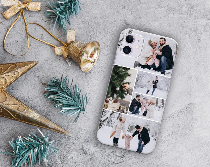 PERSONALISED phone case single photo collage hard plastic phone case cover for apple iphone SE 2020 7 8 11 Pro Xs XR Xs MaxFather's Day